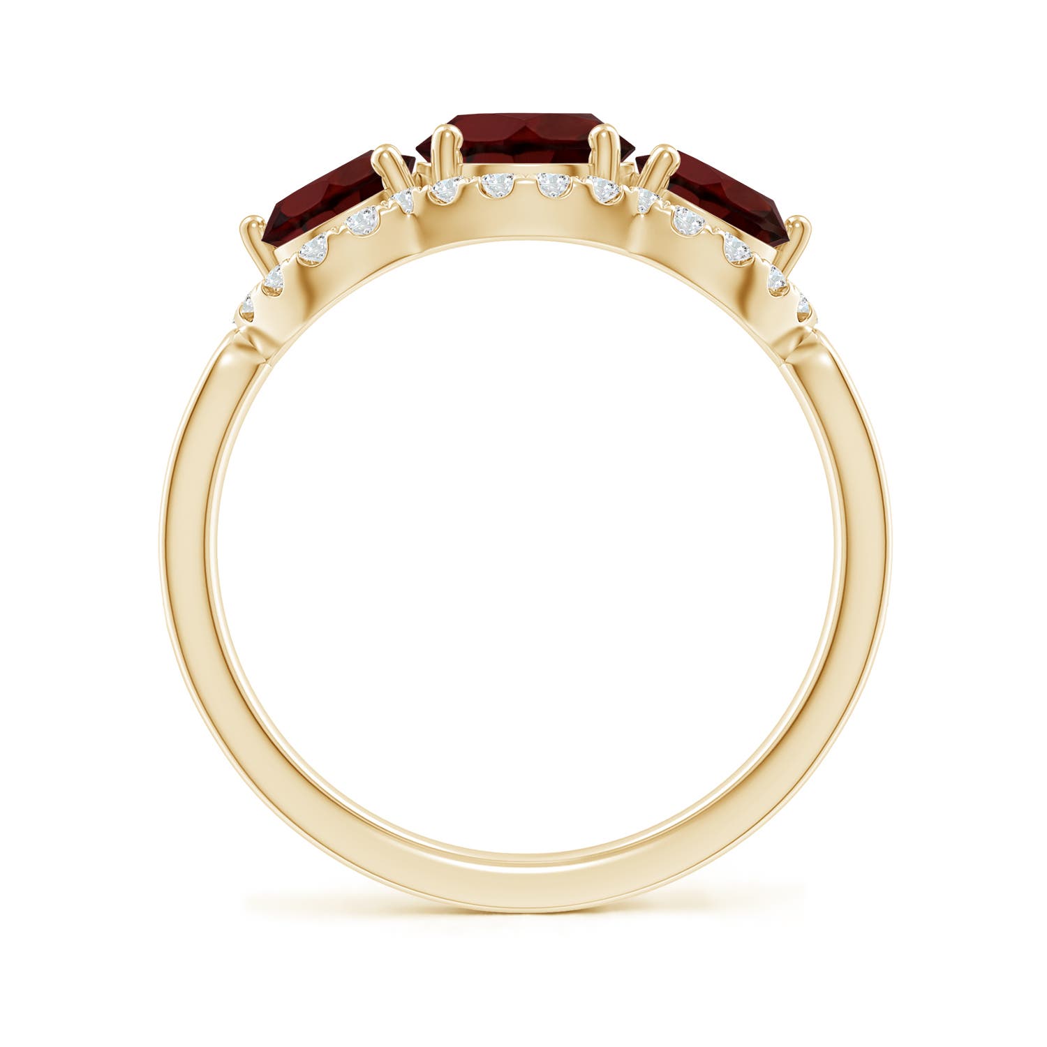 AA - Garnet / 2.53 CT / 14 KT Yellow Gold