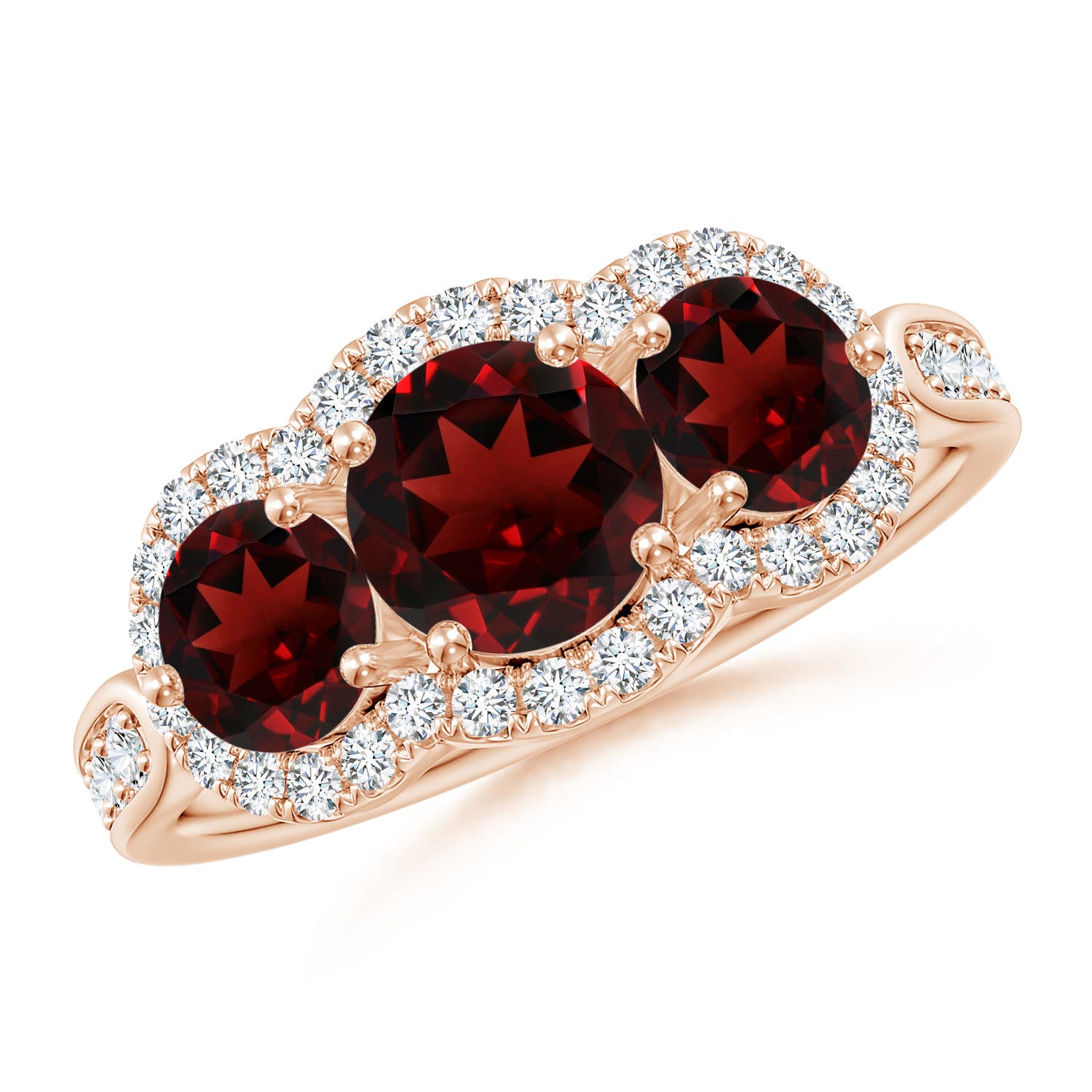 AAA - Garnet / 2.53 CT / 14 KT Rose Gold