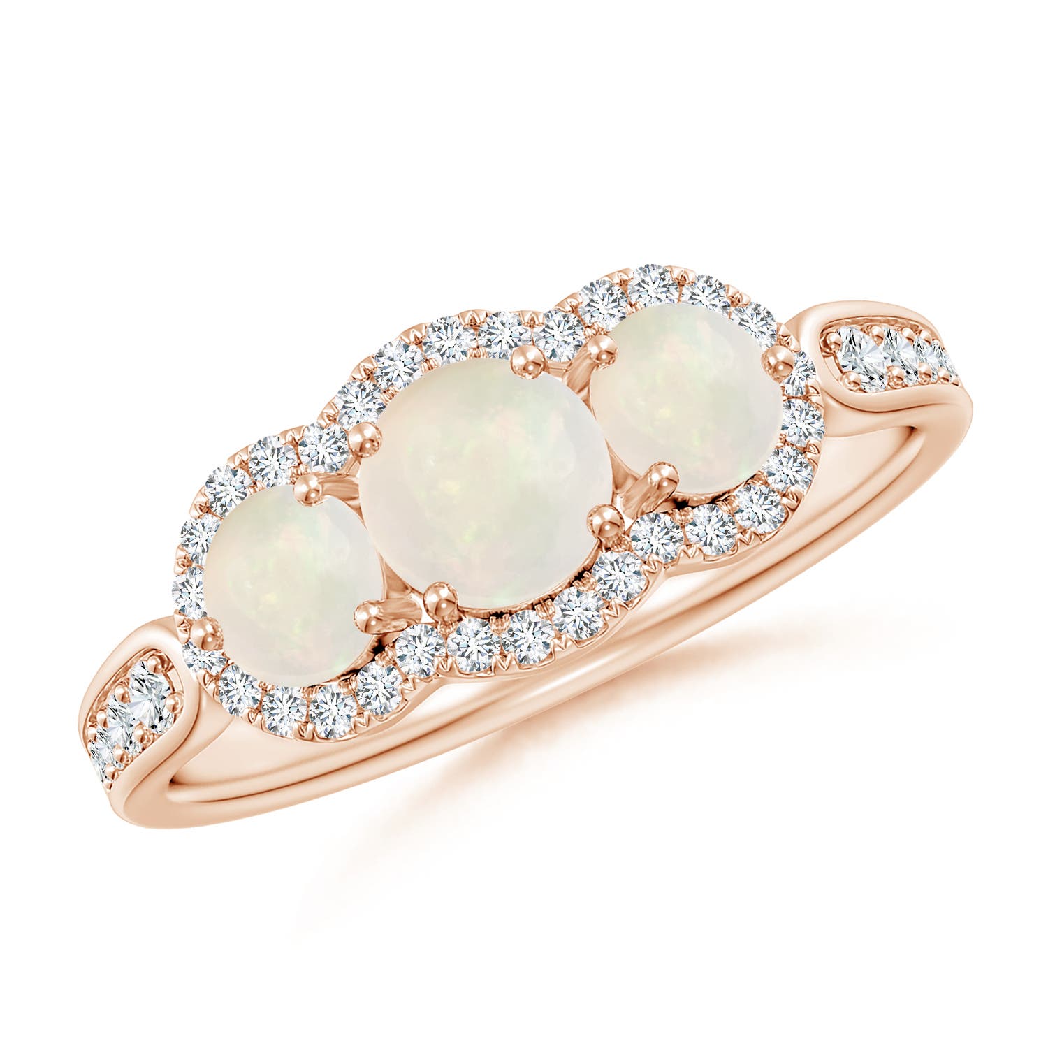 A - Opal / 0.9 CT / 14 KT Rose Gold