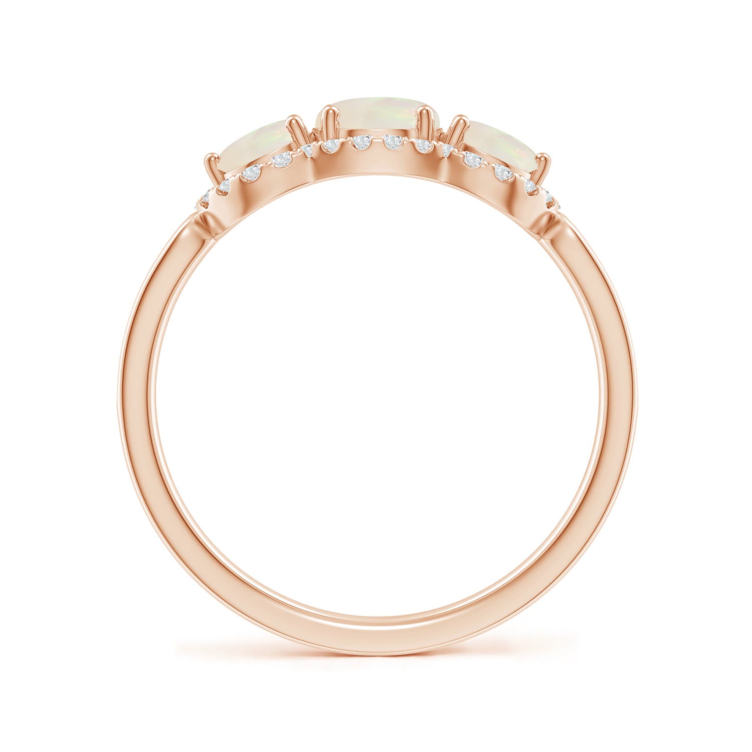 A - Opal / 0.9 CT / 14 KT Rose Gold