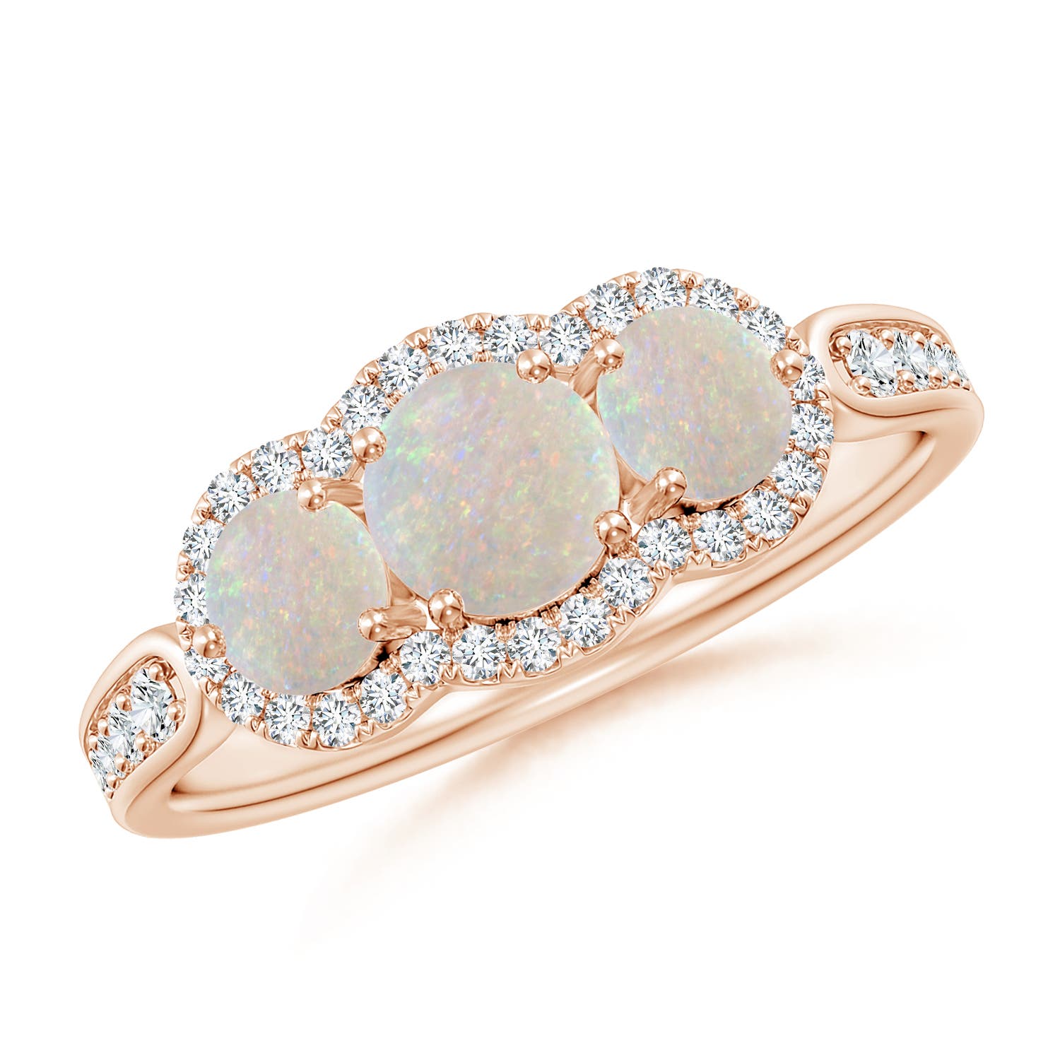 AA - Opal / 0.9 CT / 14 KT Rose Gold