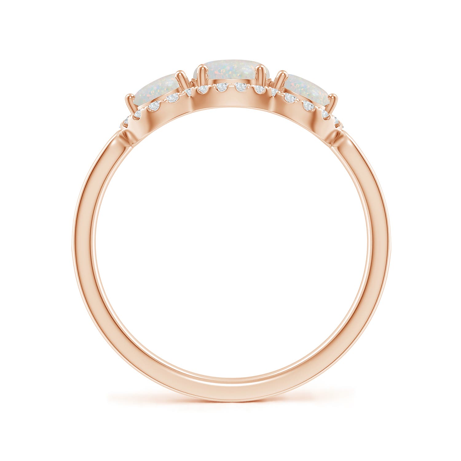 AA - Opal / 0.9 CT / 14 KT Rose Gold