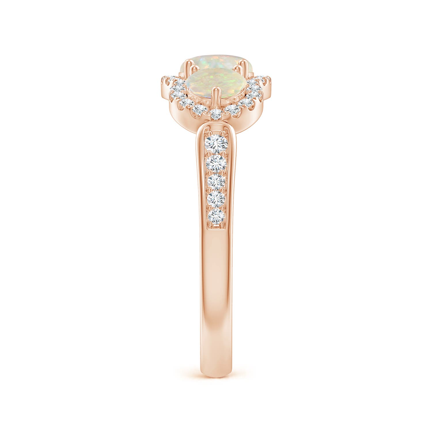 AAA - Opal / 0.9 CT / 14 KT Rose Gold