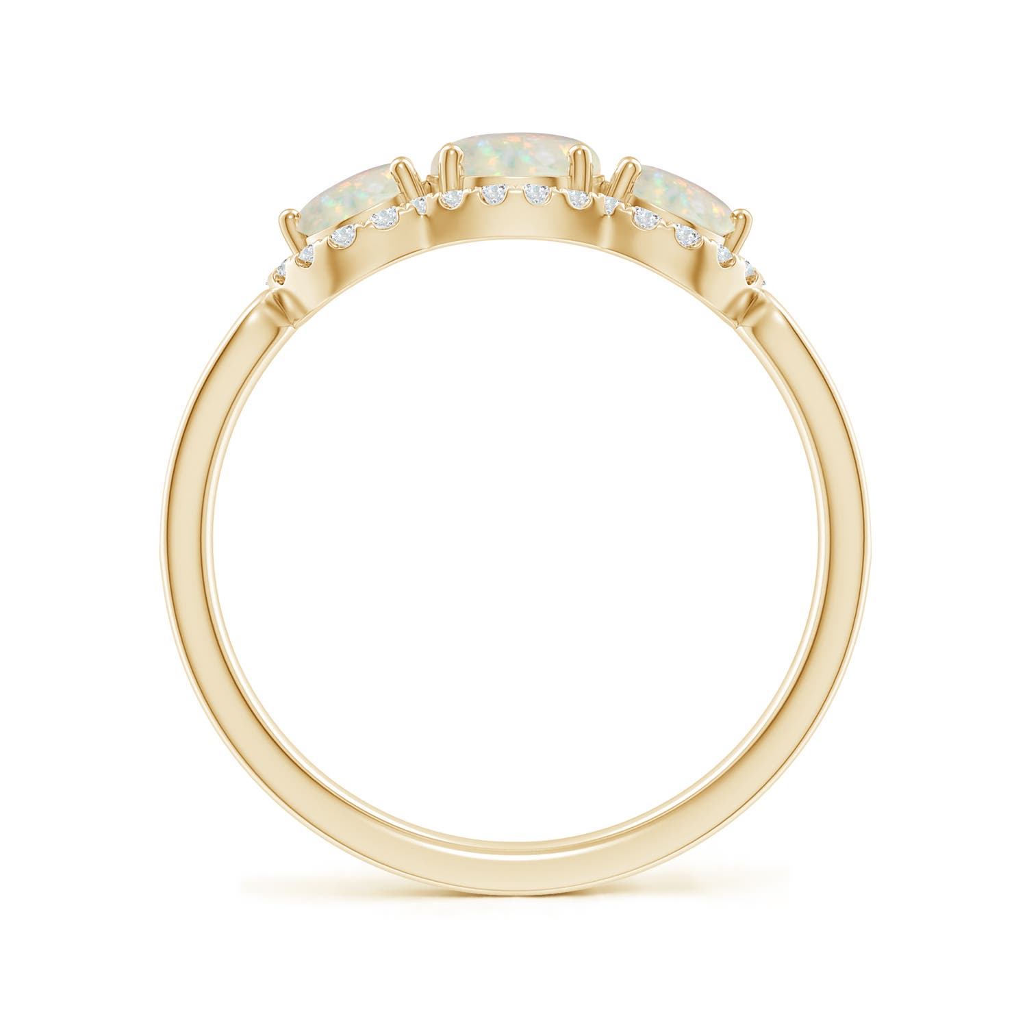 AAA - Opal / 0.9 CT / 14 KT Yellow Gold