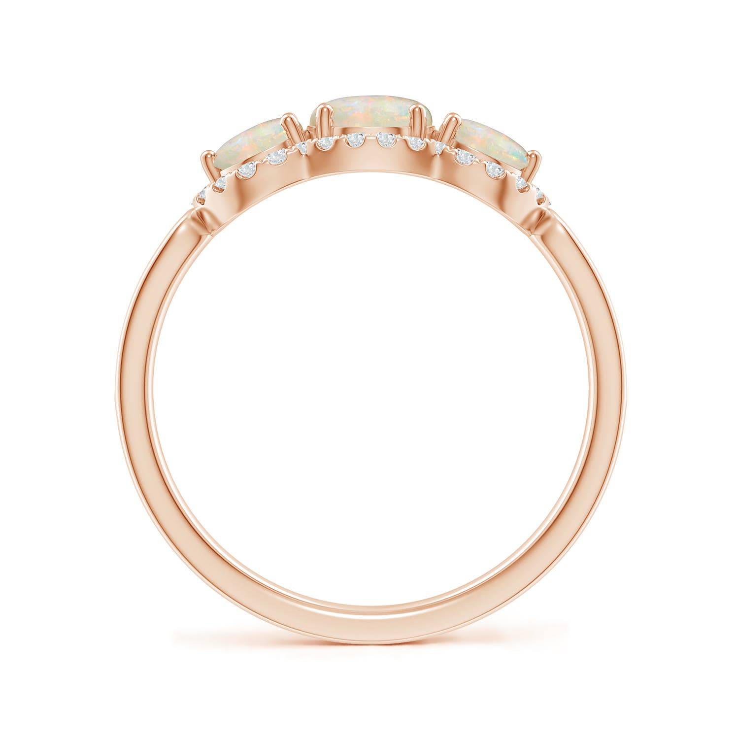 AAAA - Opal / 0.9 CT / 14 KT Rose Gold