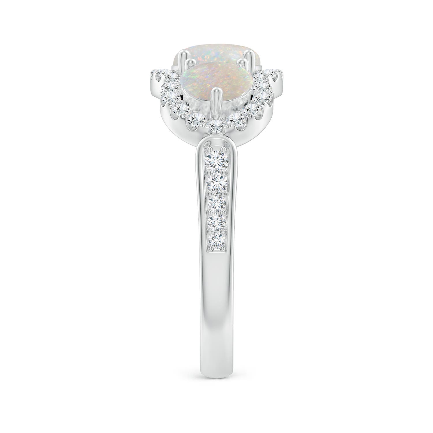 AA - Opal / 1.49 CT / 14 KT White Gold