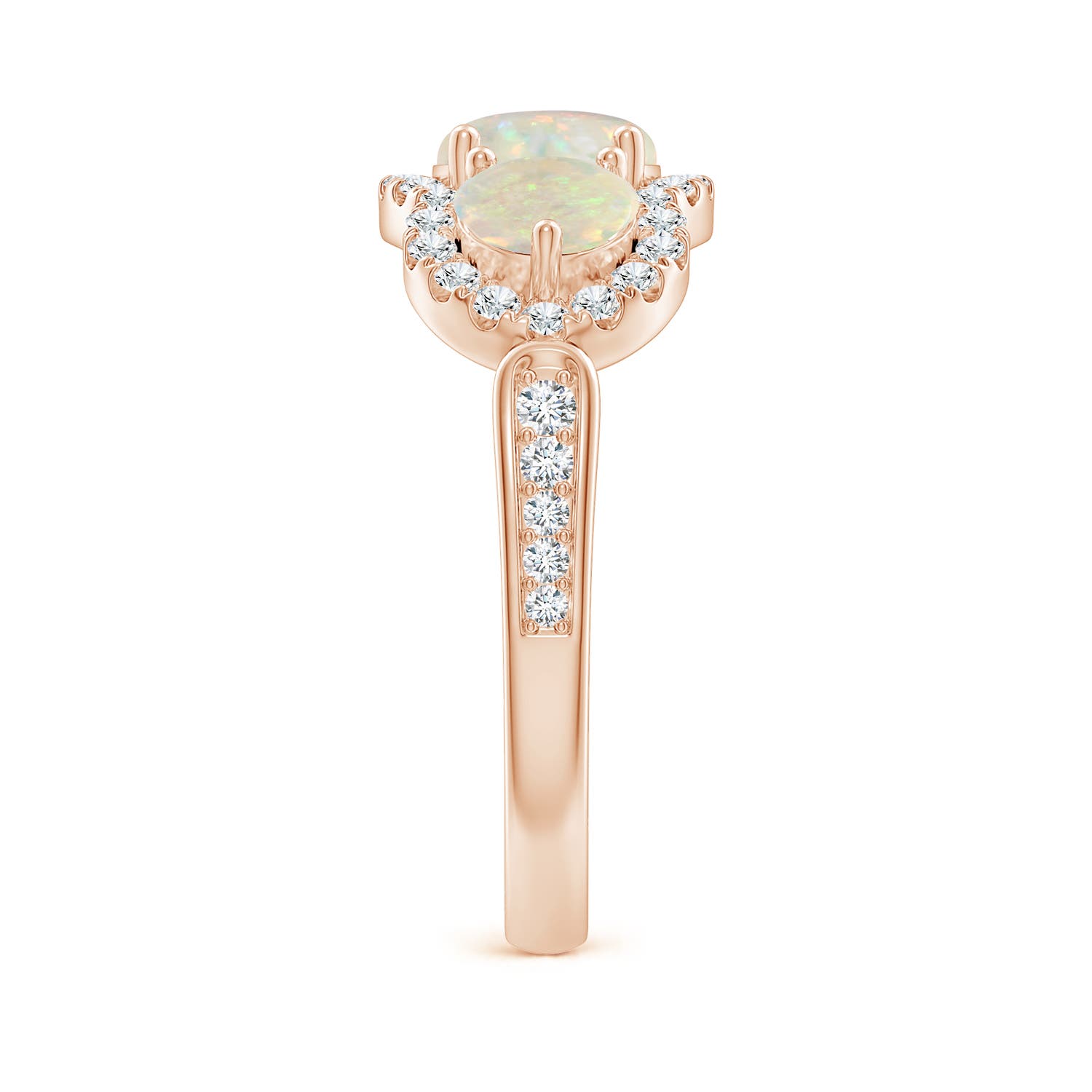 AAA - Opal / 1.49 CT / 14 KT Rose Gold