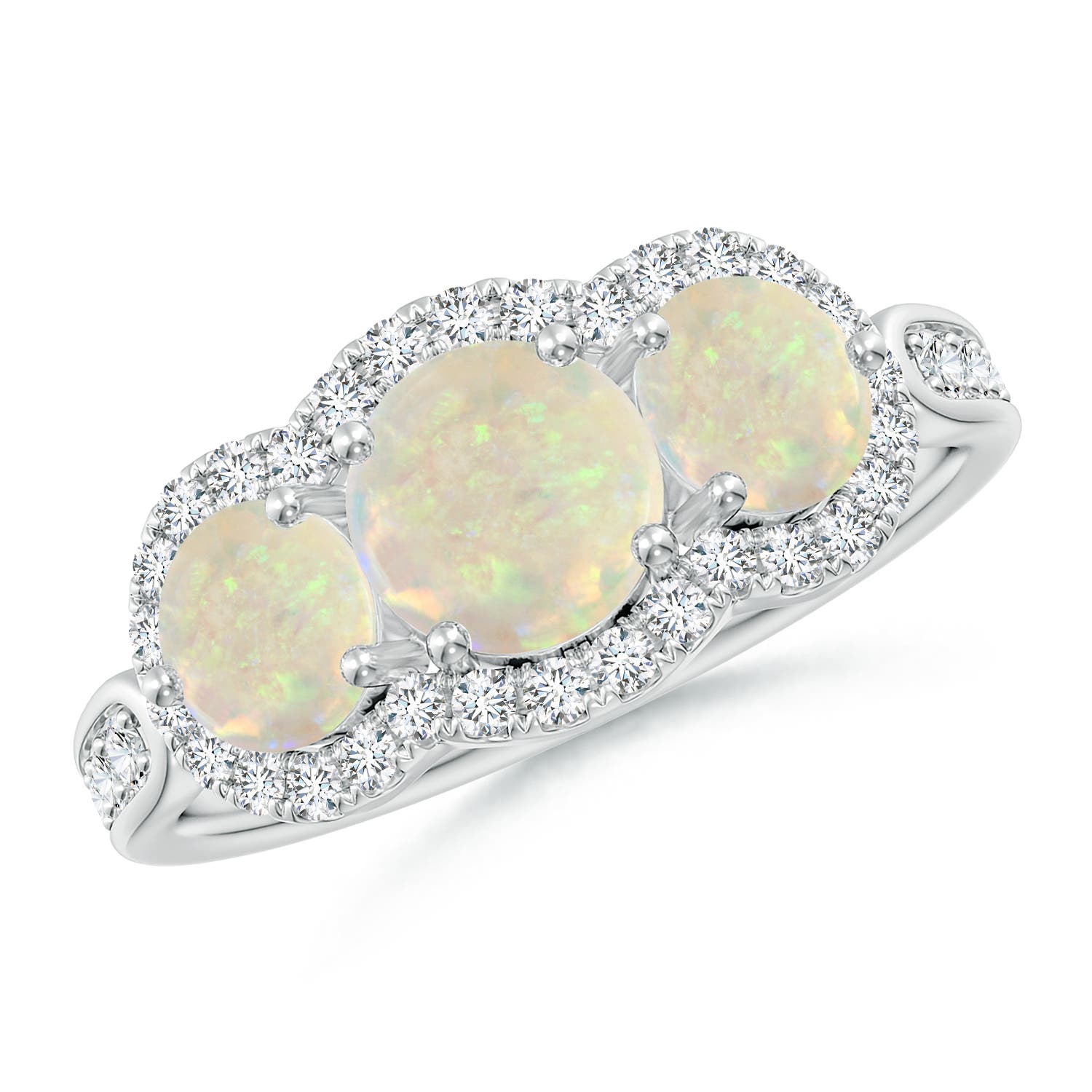 AAA - Opal / 1.49 CT / 14 KT White Gold