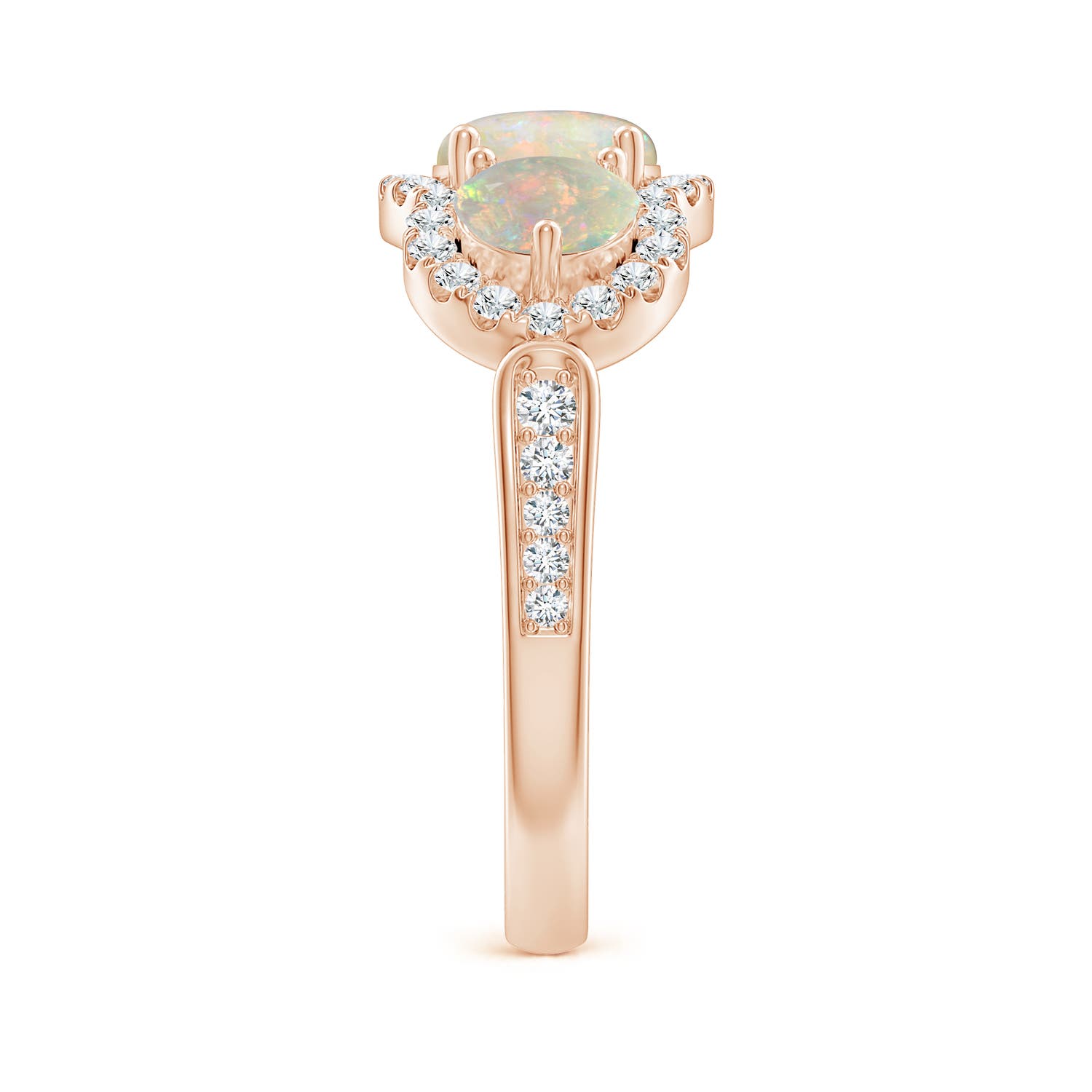 AAAA - Opal / 1.49 CT / 14 KT Rose Gold