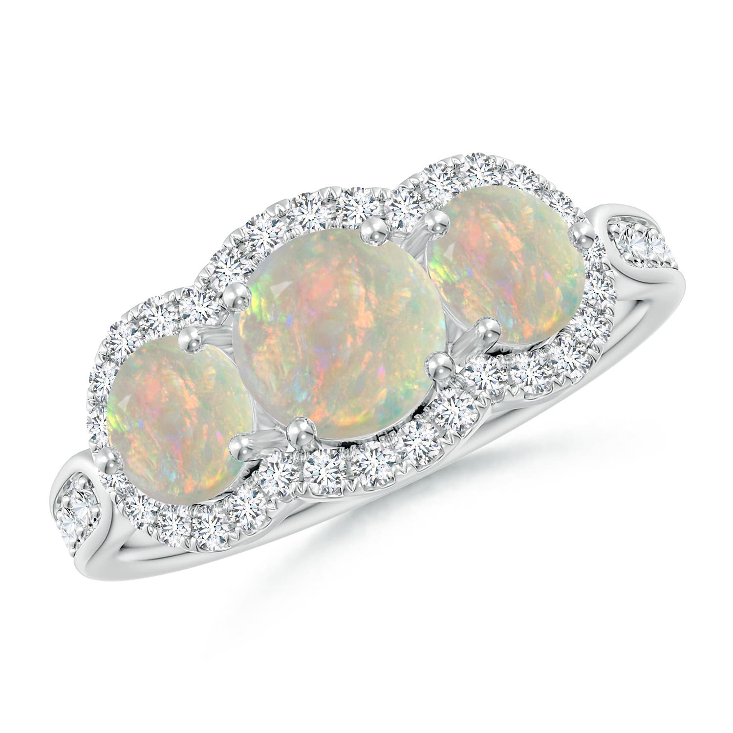 AAAA - Opal / 1.49 CT / 14 KT White Gold