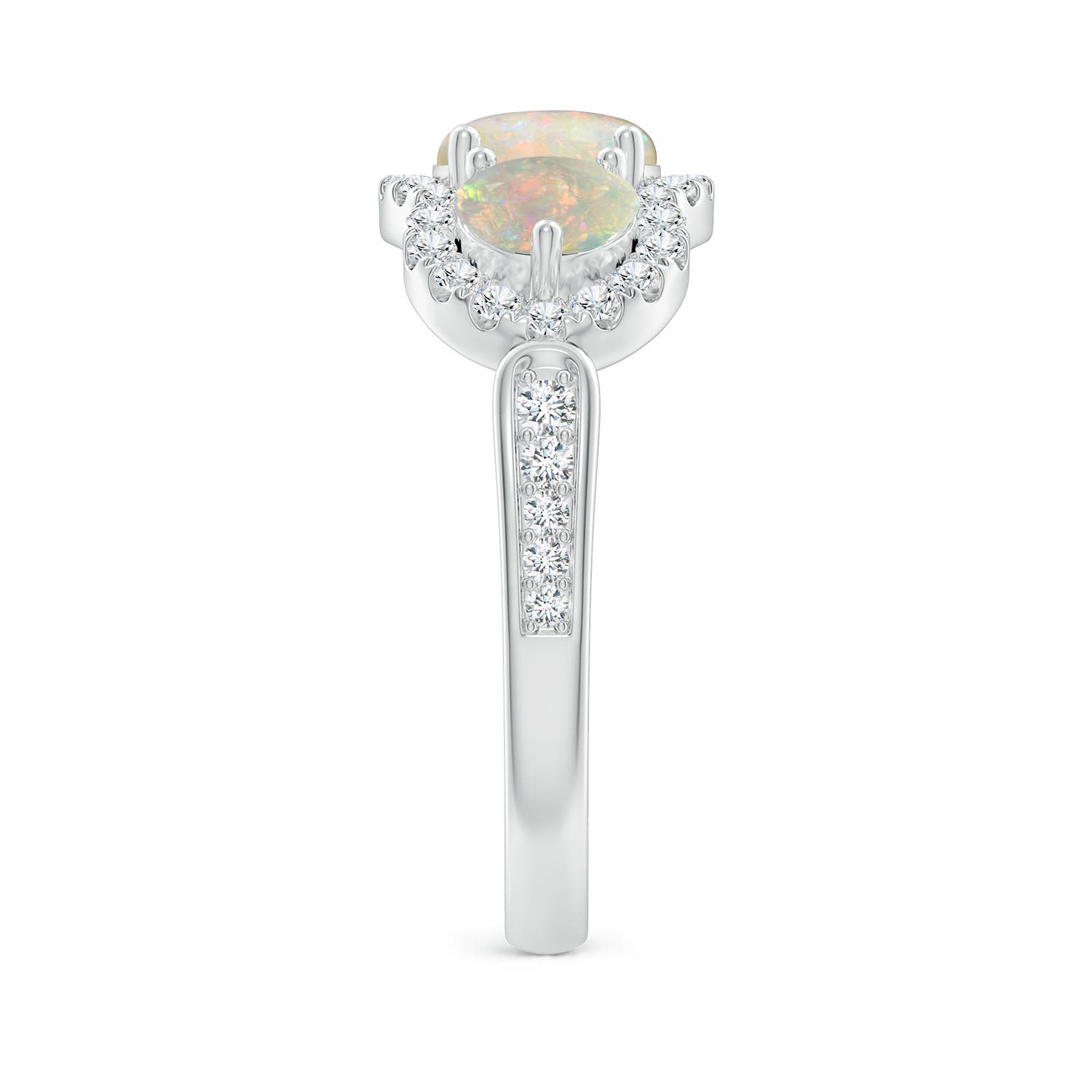 AAAA - Opal / 1.49 CT / 14 KT White Gold