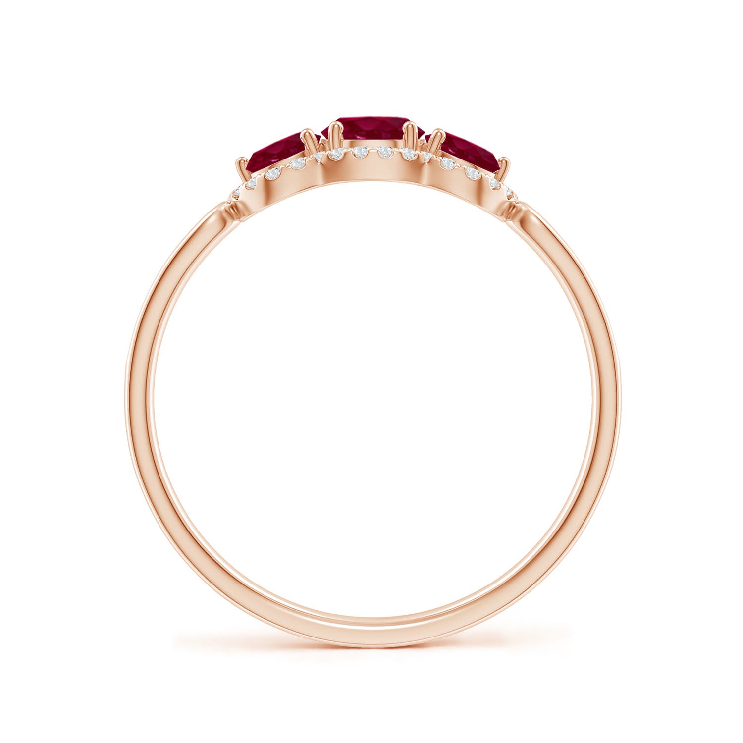 A - Ruby / 0.98 CT / 14 KT Rose Gold