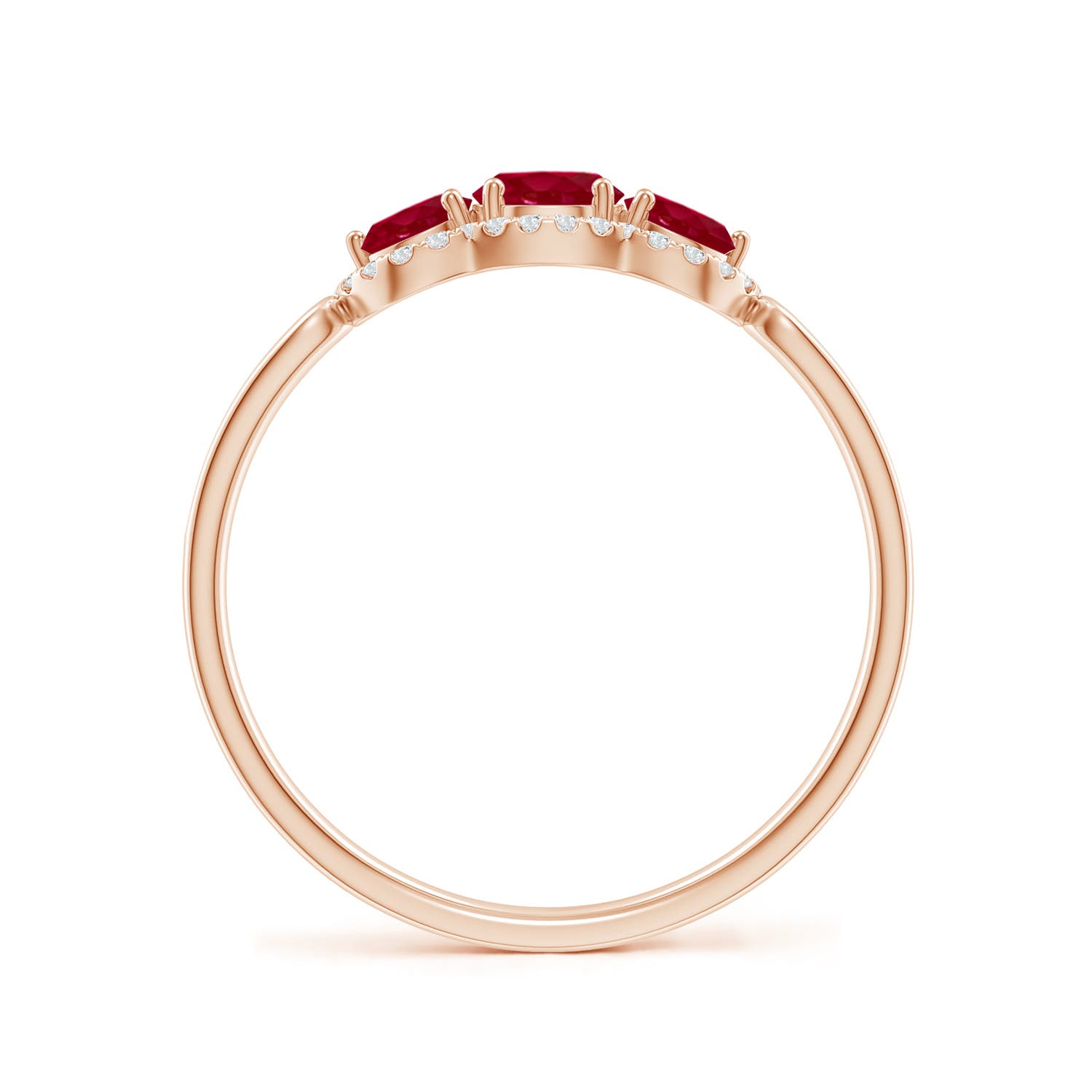 AA - Ruby / 0.98 CT / 14 KT Rose Gold