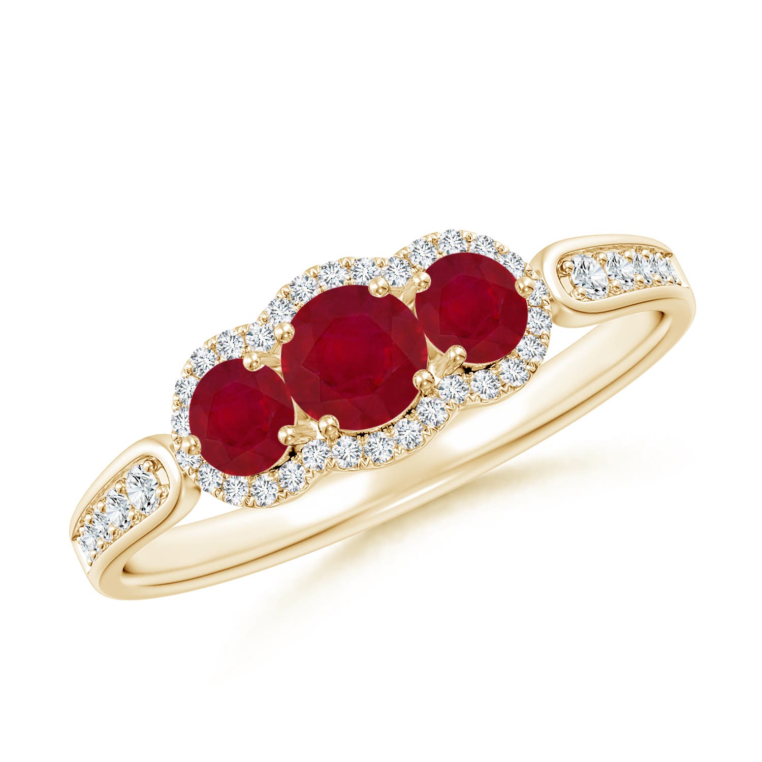 AA - Ruby / 0.98 CT / 14 KT Yellow Gold