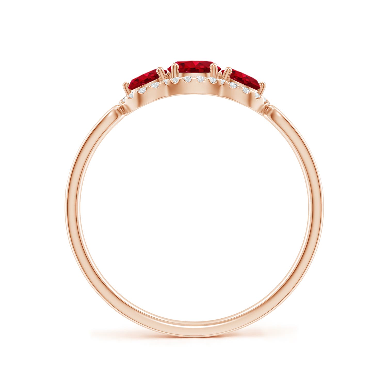 AAA - Ruby / 0.98 CT / 14 KT Rose Gold