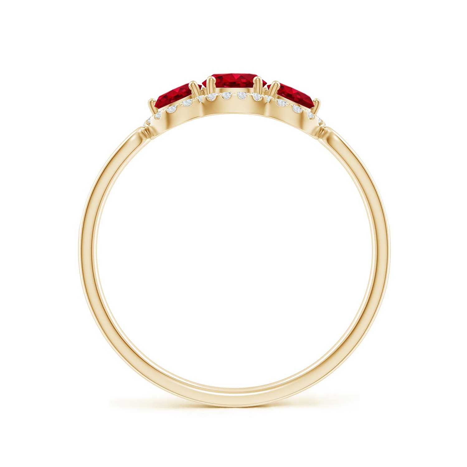 AAA - Ruby / 0.98 CT / 14 KT Yellow Gold