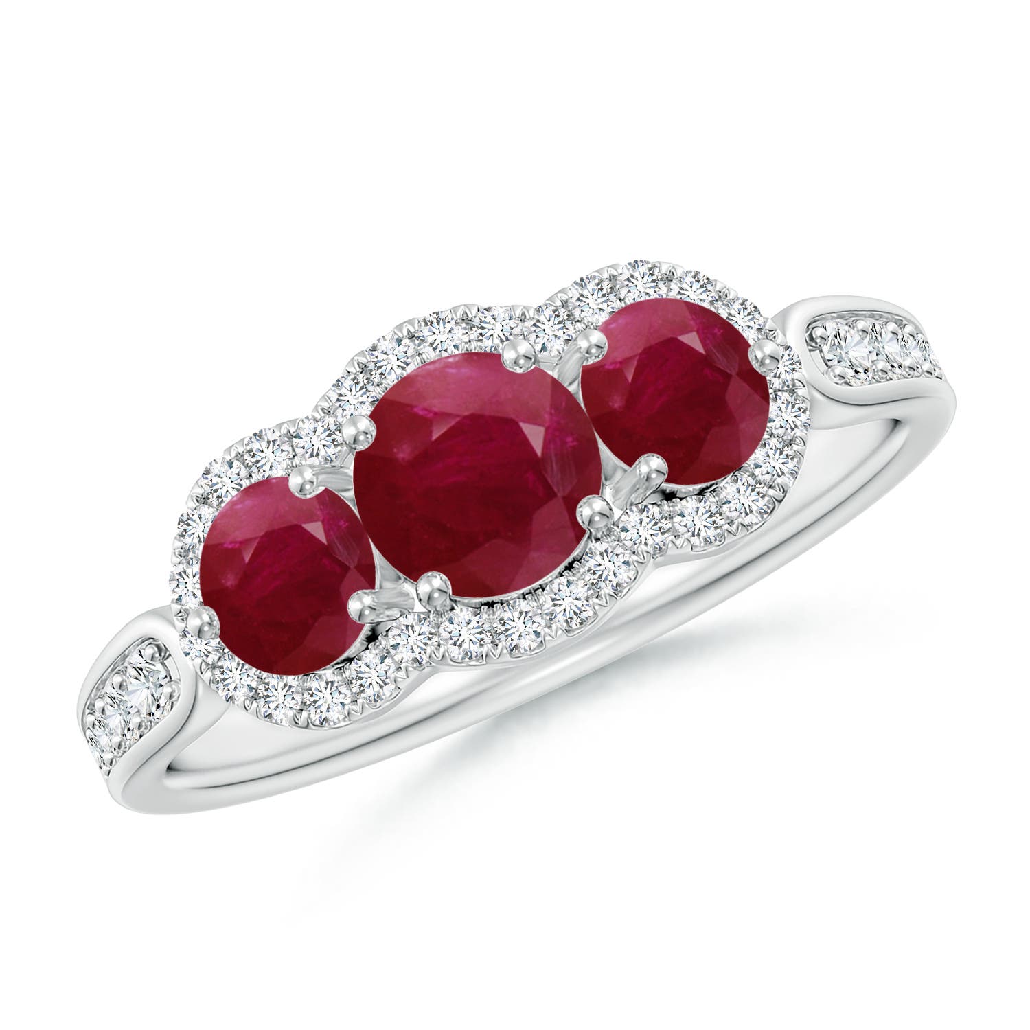 A - Ruby / 1.53 CT / 14 KT White Gold