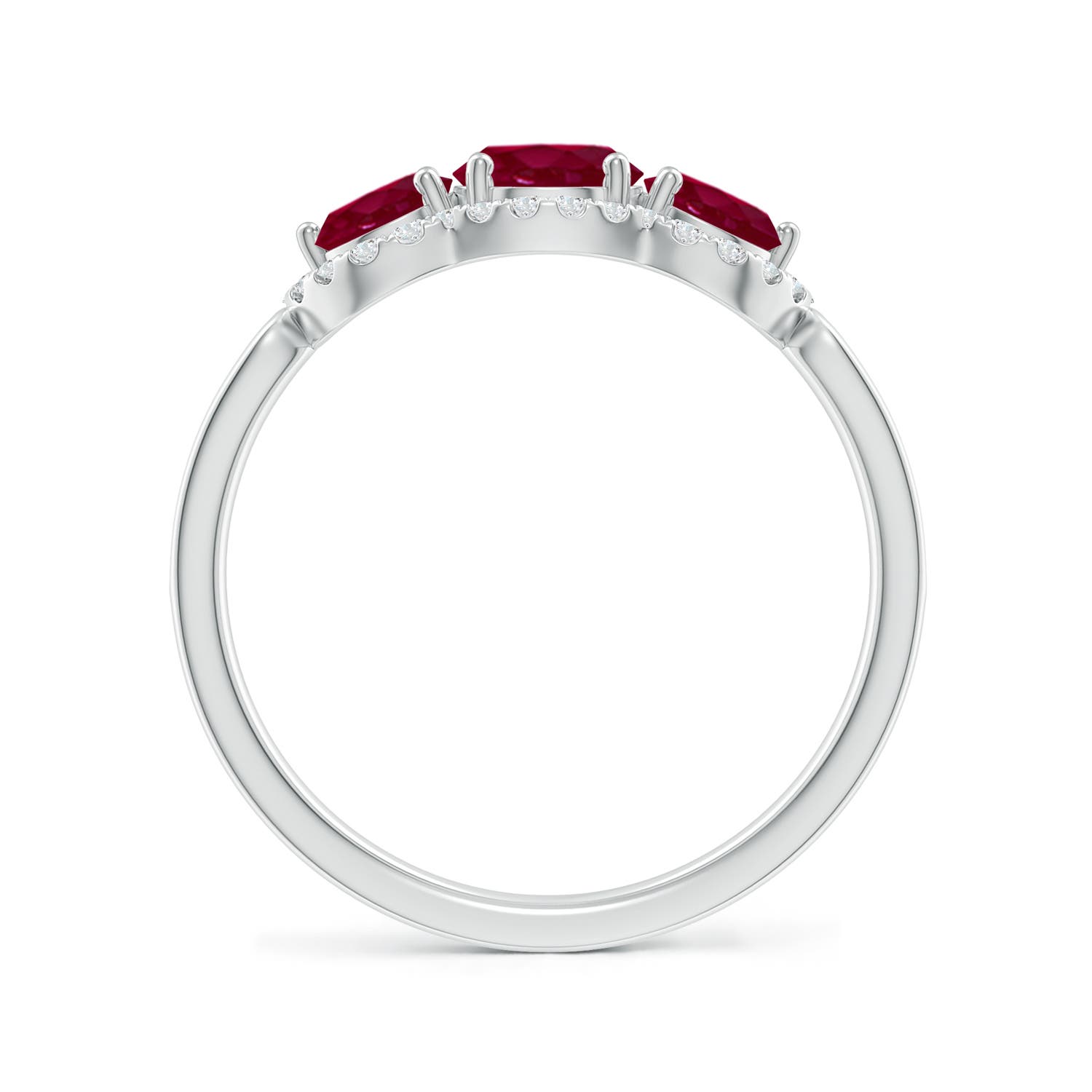 A - Ruby / 1.53 CT / 14 KT White Gold