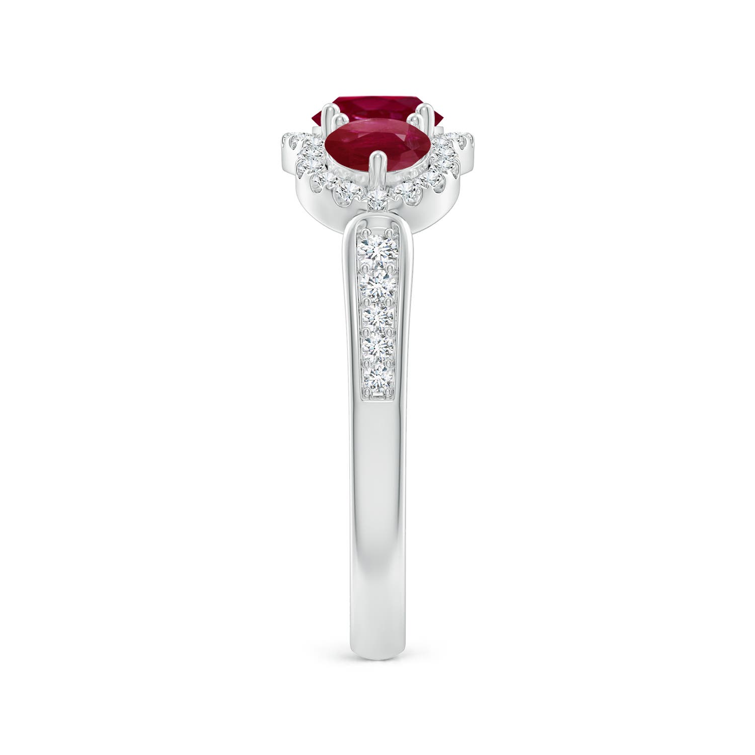 A - Ruby / 1.53 CT / 14 KT White Gold