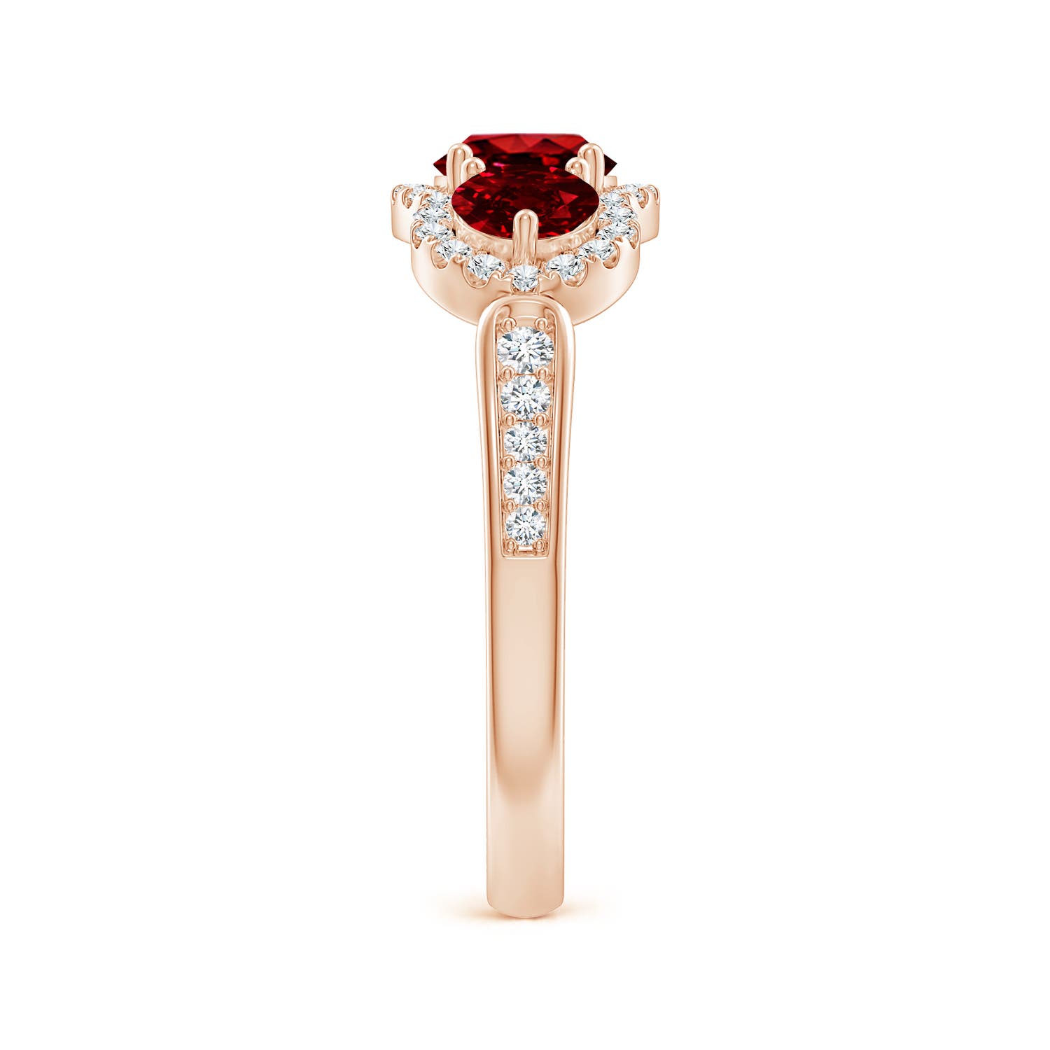 AAAA - Ruby / 1.53 CT / 14 KT Rose Gold