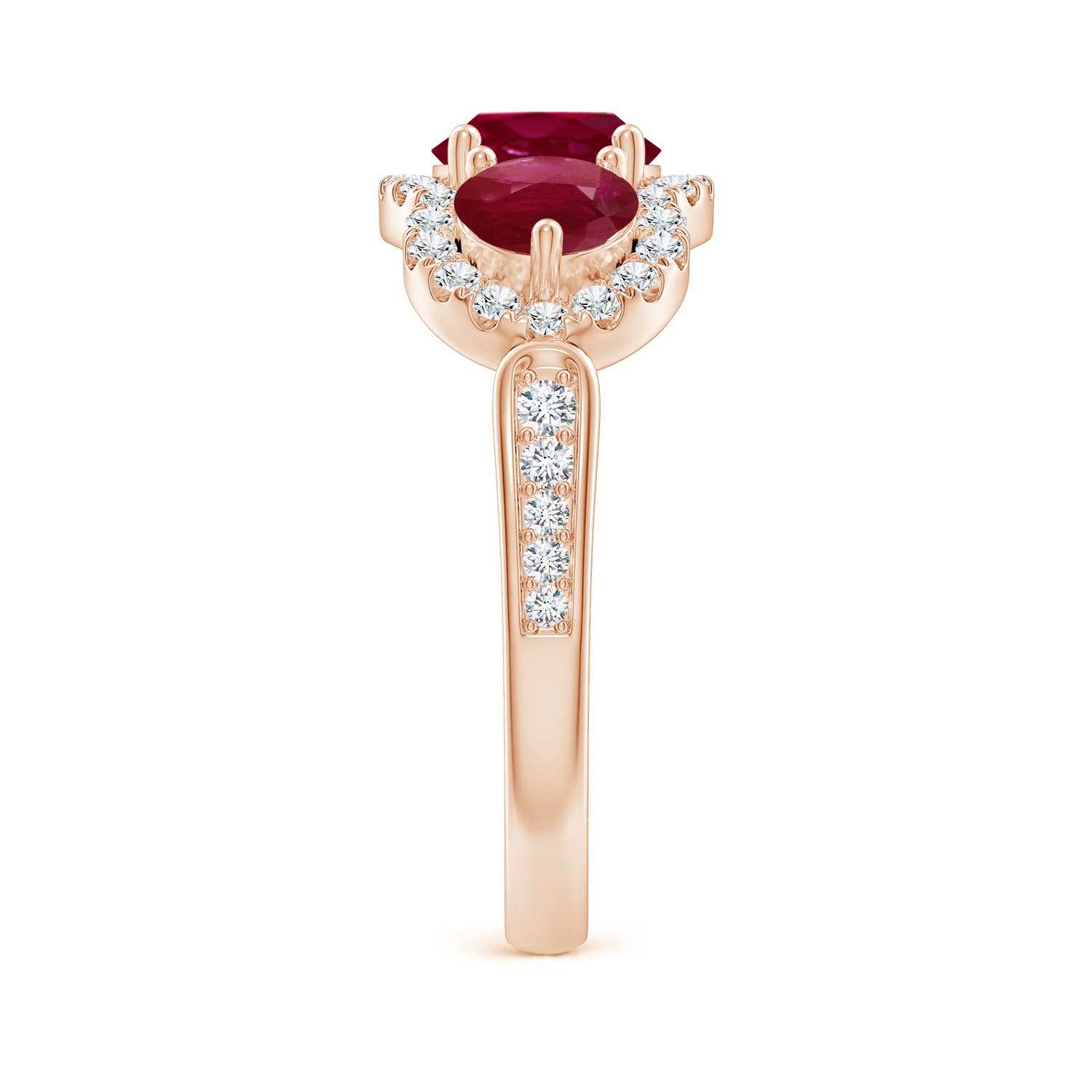 A - Ruby / 2.53 CT / 14 KT Rose Gold