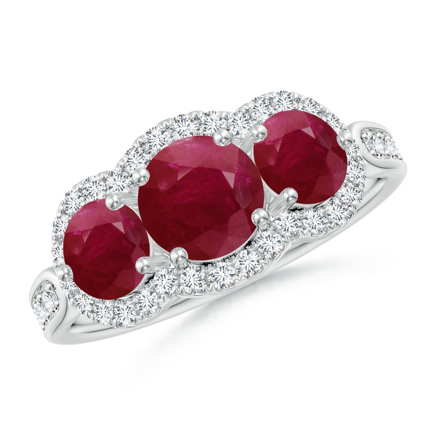 A - Ruby / 2.53 CT / 14 KT White Gold