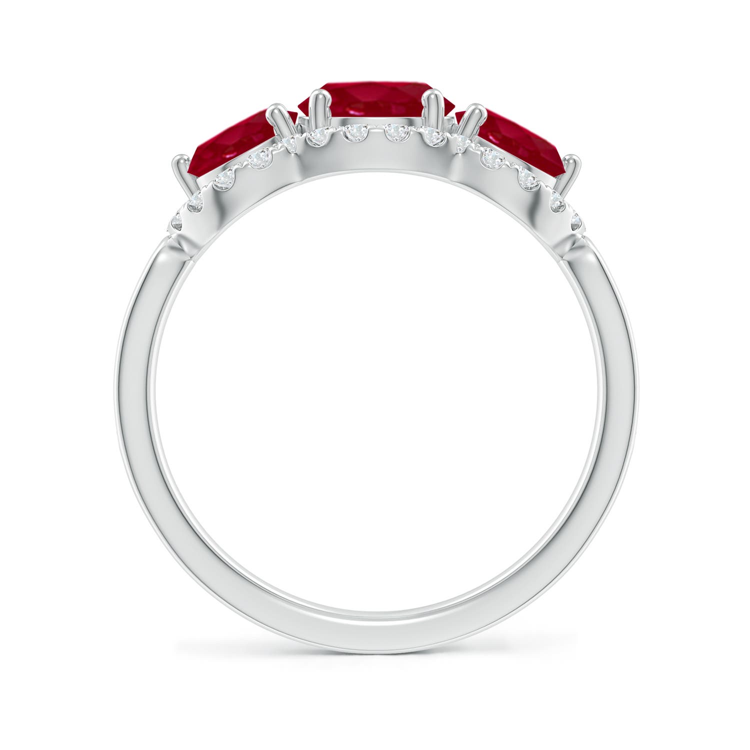 AA - Ruby / 2.53 CT / 14 KT White Gold