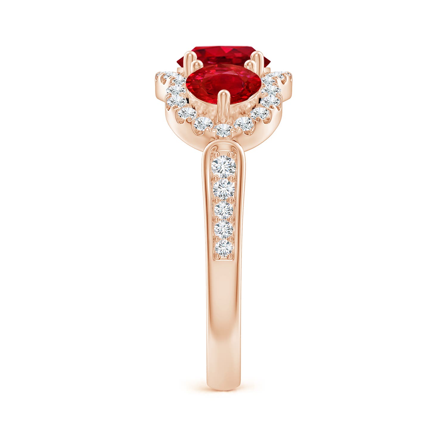 AAA - Ruby / 2.53 CT / 14 KT Rose Gold