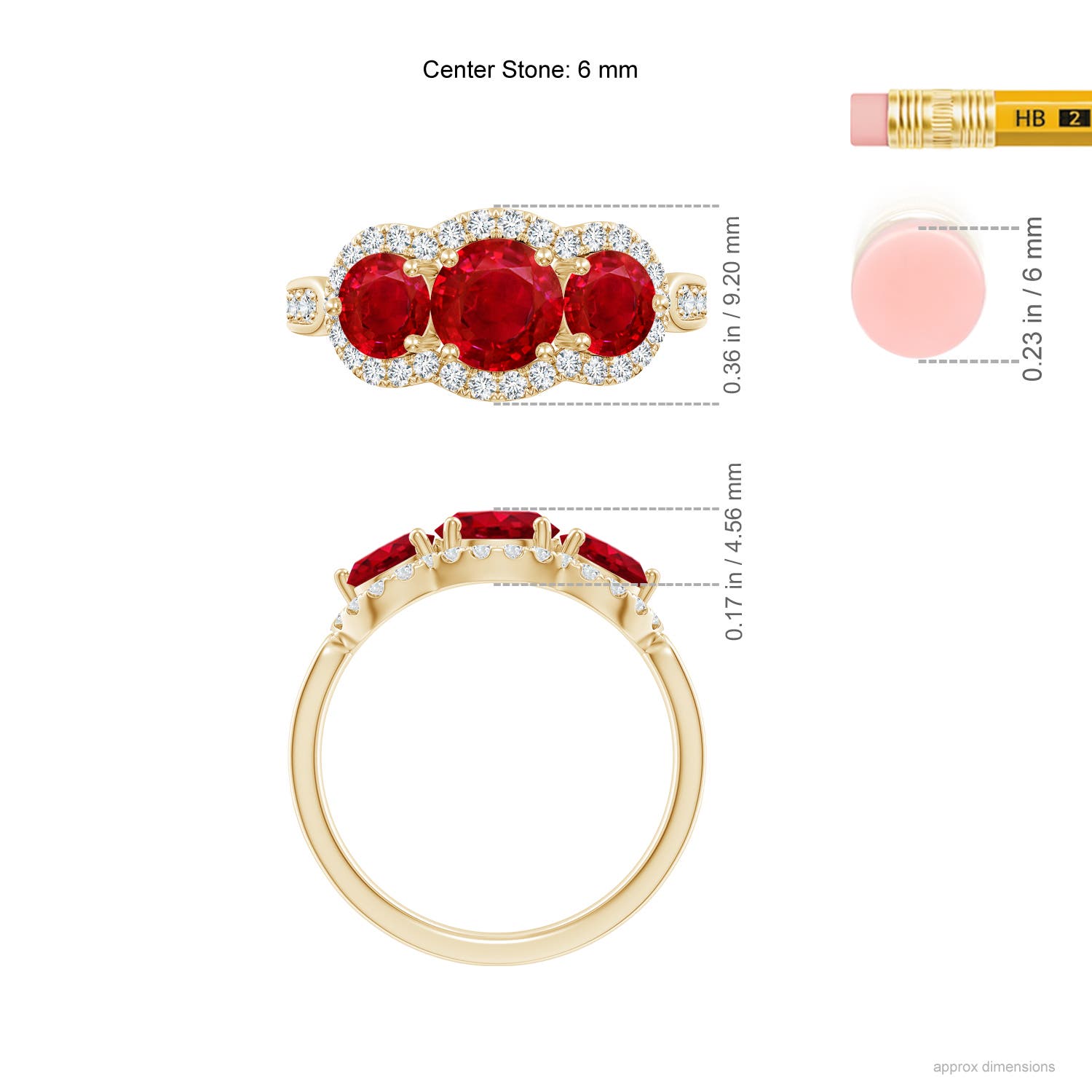 AAA - Ruby / 2.53 CT / 14 KT Yellow Gold