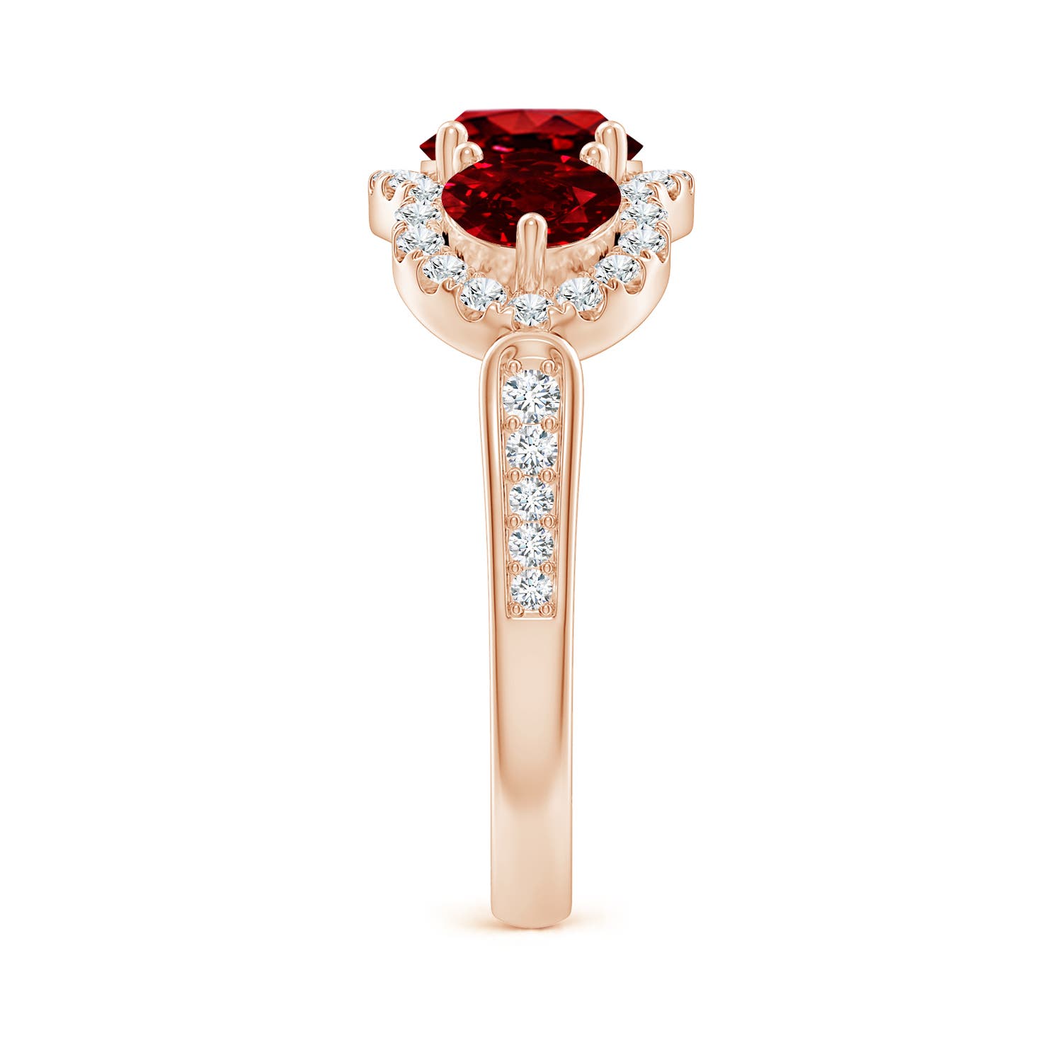 AAAA - Ruby / 2.53 CT / 14 KT Rose Gold