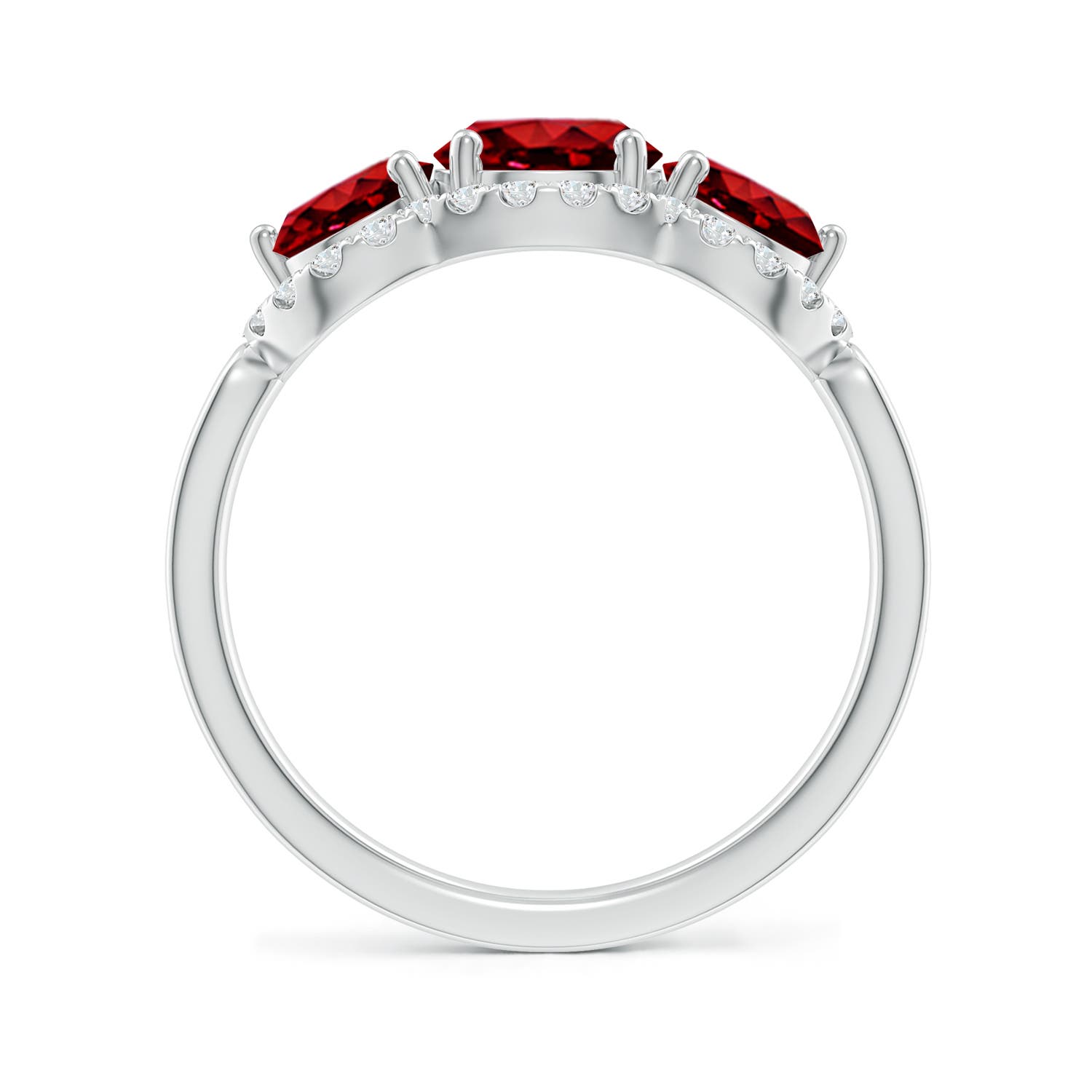 AAAA - Ruby / 2.53 CT / 14 KT White Gold