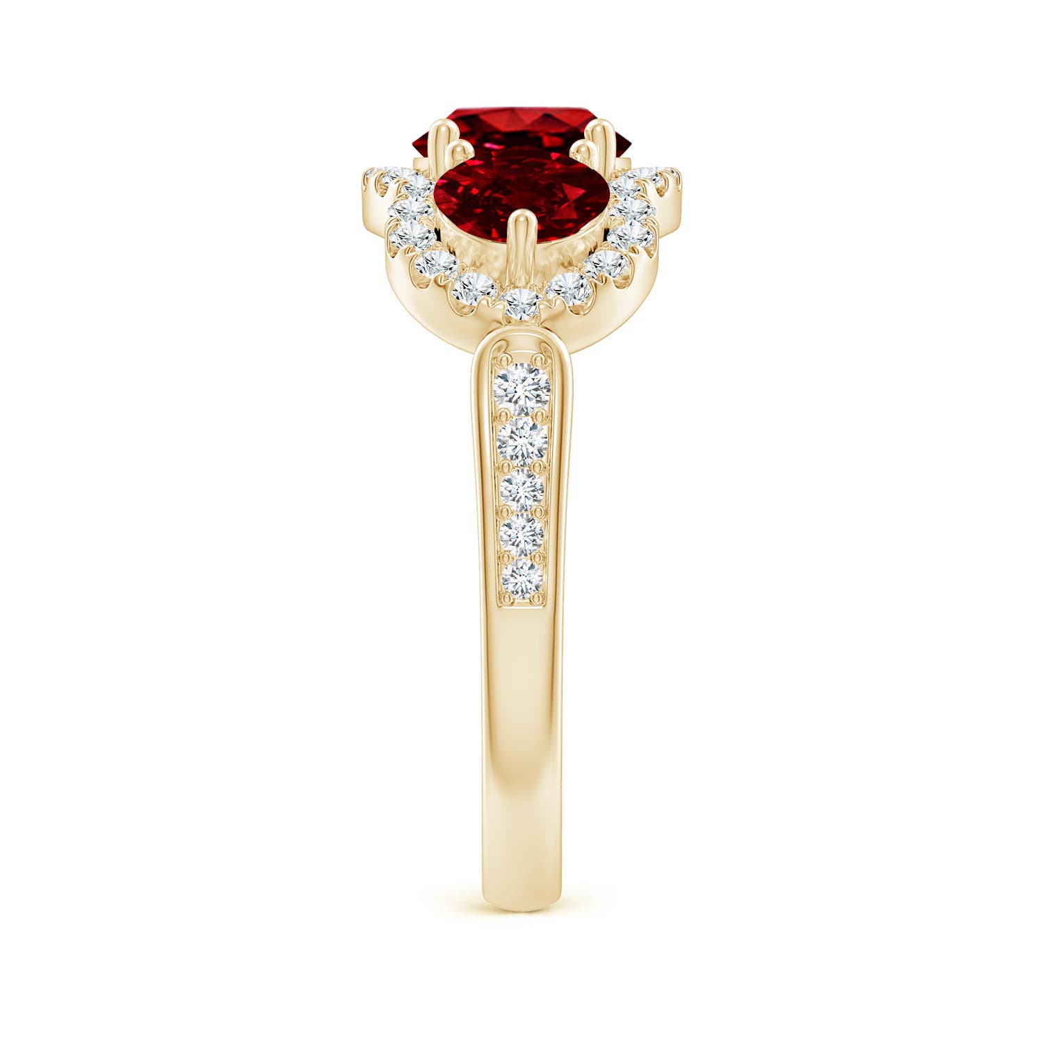 AAAA - Ruby / 2.53 CT / 14 KT Yellow Gold