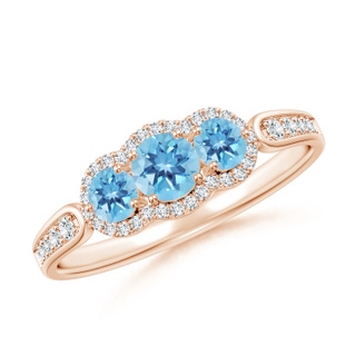 Round A Swiss Blue Topaz