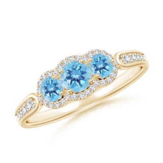 Round A Swiss Blue Topaz