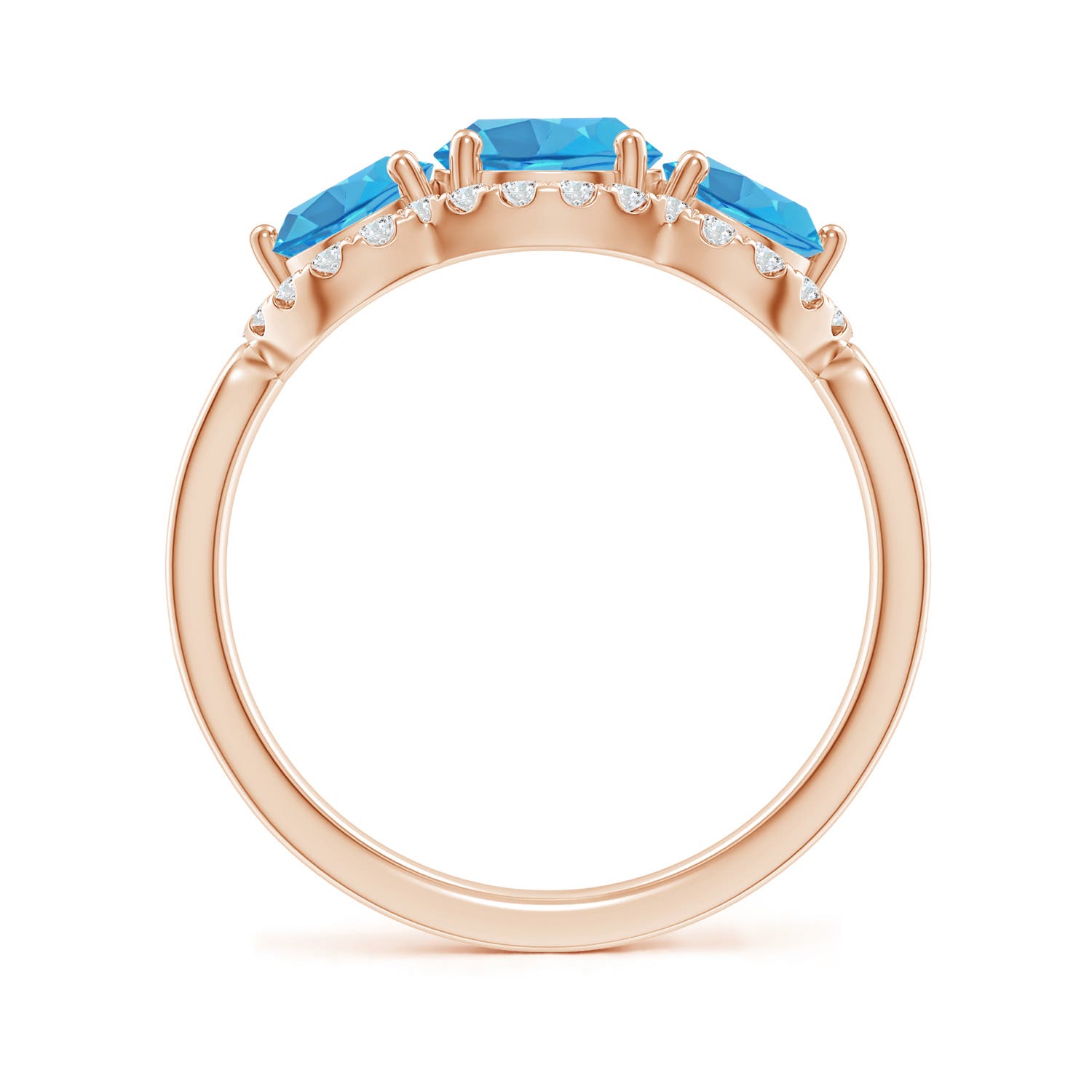 AA - Swiss Blue Topaz / 2.48 CT / 14 KT Rose Gold