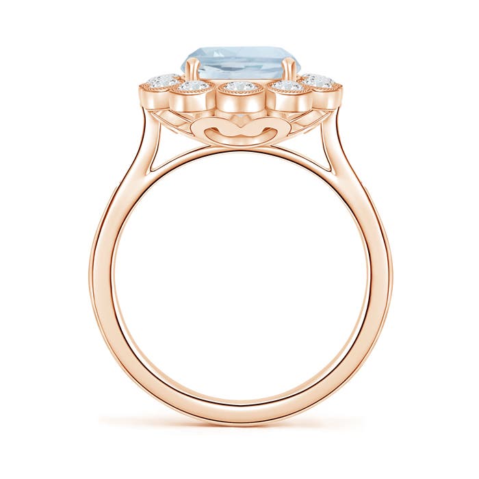 A - Aquamarine / 2.95 CT / 14 KT Rose Gold