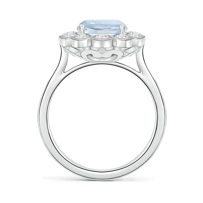 A - Aquamarine / 2.95 CT / 14 KT White Gold