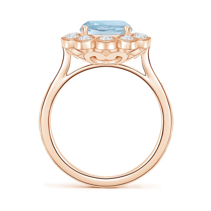 AA - Aquamarine / 2.95 CT / 14 KT Rose Gold