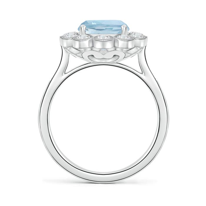 AA - Aquamarine / 2.95 CT / 14 KT White Gold