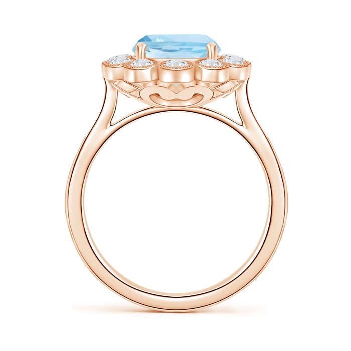 AAA - Aquamarine / 2.95 CT / 14 KT Rose Gold