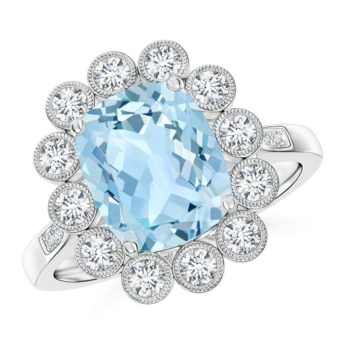 AAA - Aquamarine / 2.95 CT / 14 KT White Gold