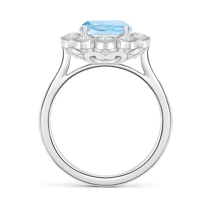 AAA - Aquamarine / 2.95 CT / 14 KT White Gold