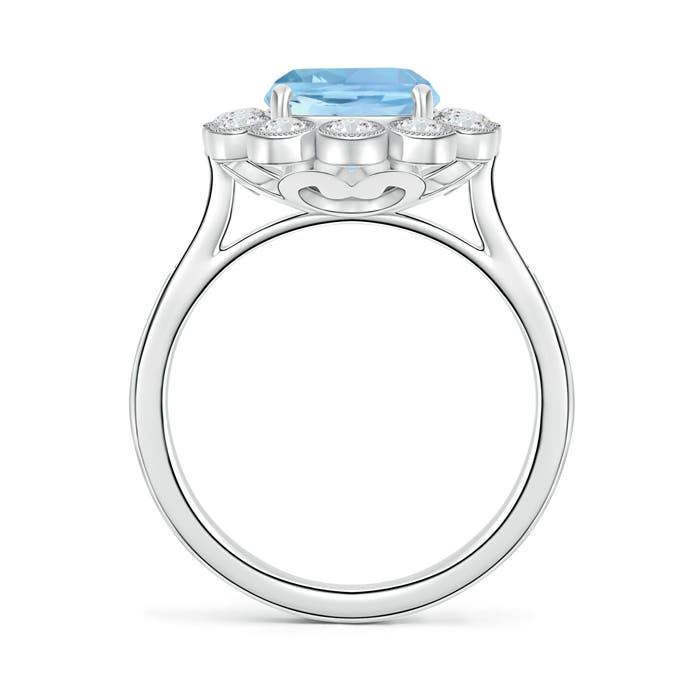 AAAA - Aquamarine / 2.95 CT / 14 KT White Gold