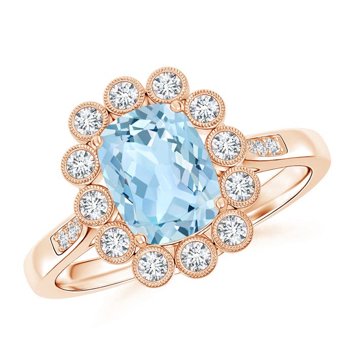 AAA - Aquamarine / 1.48 CT / 14 KT Rose Gold