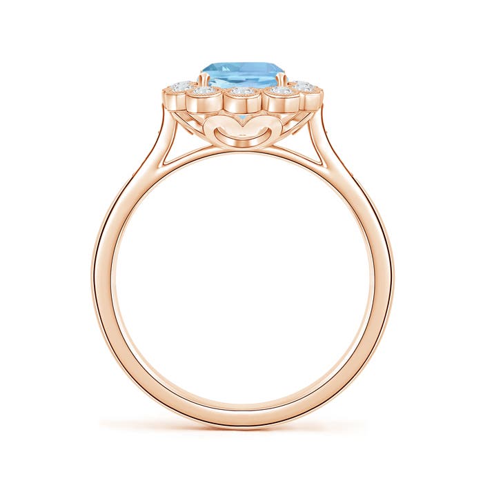 AAAA - Aquamarine / 1.48 CT / 14 KT Rose Gold