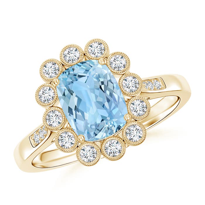 AAAA - Aquamarine / 1.48 CT / 14 KT Yellow Gold