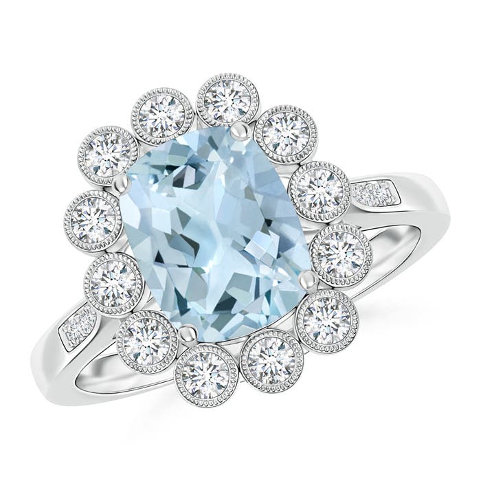 AA - Aquamarine / 2.3 CT / 14 KT White Gold