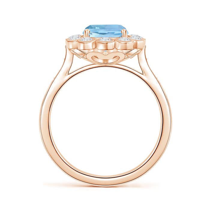 AAAA - Aquamarine / 2.3 CT / 14 KT Rose Gold