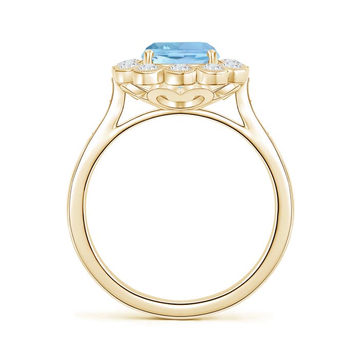 AAAA - Aquamarine / 2.3 CT / 14 KT Yellow Gold