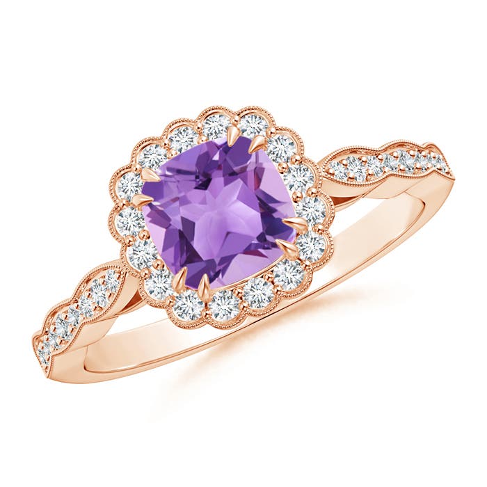 A - Amethyst / 1.06 CT / 14 KT Rose Gold